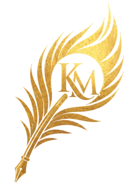 Krishna Mentor — feather quill logo